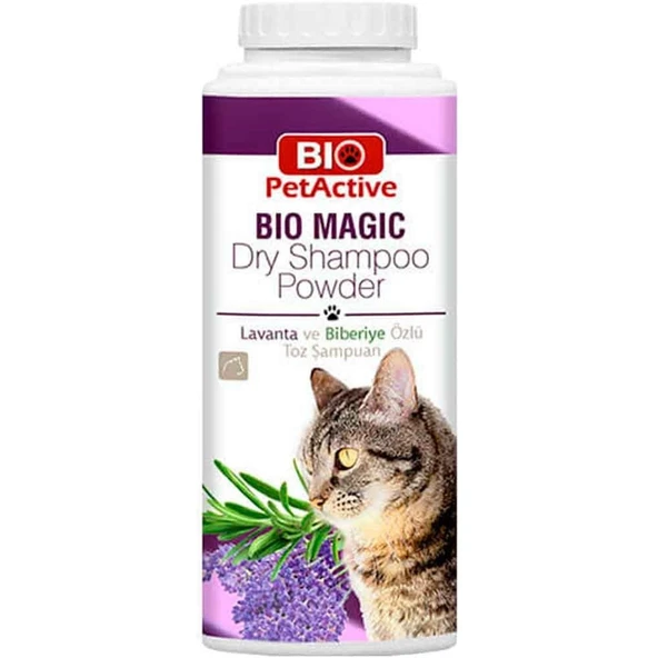 Bio Pet Active Lavanta ve Biberiye Özlü Kuru Kedi Şampuanı 150 Gr ürün görseli 1
