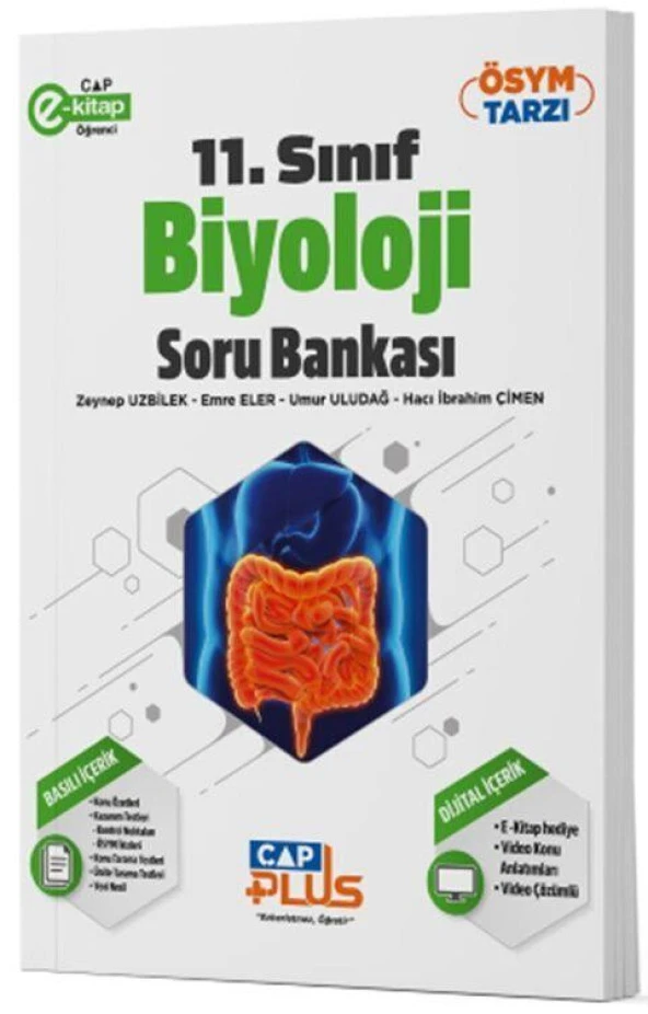 11. Sınıf Anadolu Biyoloji Plus Soru Bankası Çap Yayınları ürün görseli 1