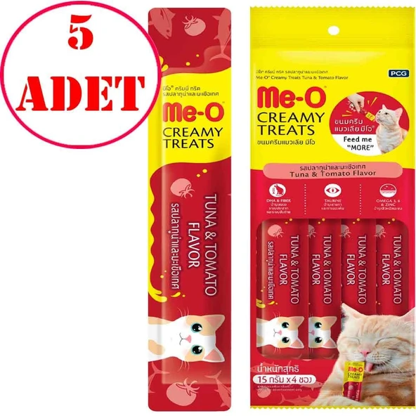 Meo Ton Balıklı Domatesli Krema Kedi Ödülü Kedi Çorbası 4x15 gr 5 AD ürün görseli 1