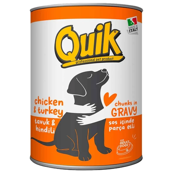 Quik Köpek Konservesi Tavuk Hindi 415 gr ürün görseli 1
