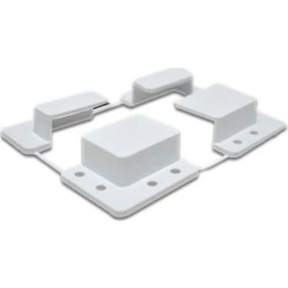 Mavitrend 10x20 Sineklik 4 Lü Pabuç 5 Takım Beyaz renkli Sineklik Montaj Pabucu ürün görseli 1
