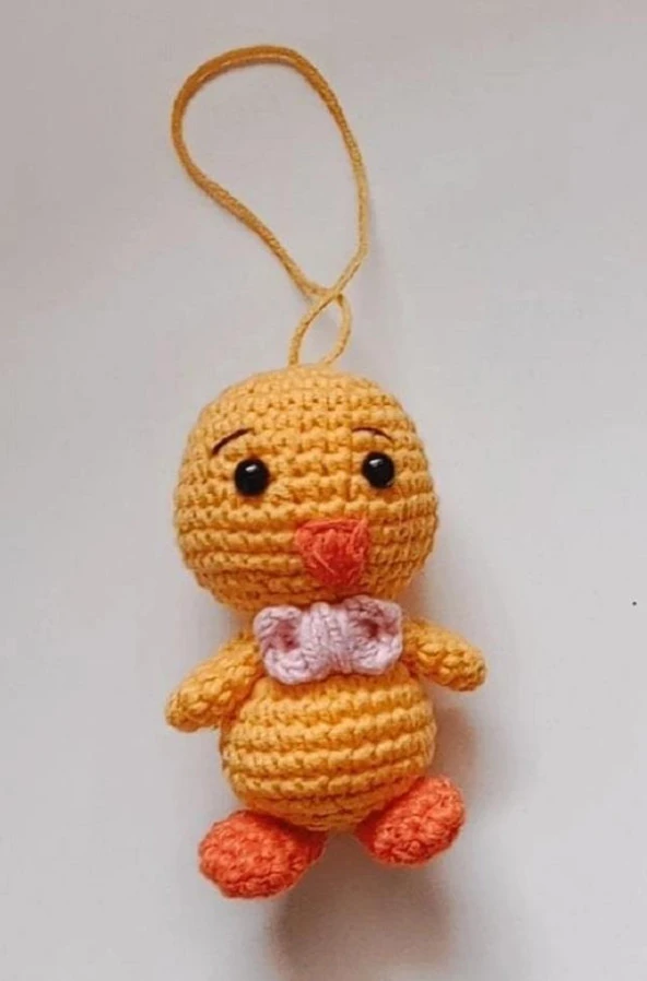 Civ Civ Anahtarlık Amigurumi Organik Oyuncak ürün görseli 1