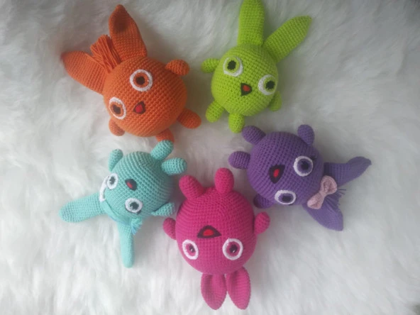 Sunny Bunnies Takımı Amigurumi Organik Oyuncak ürün görseli 1