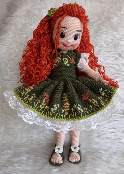 Güz Güzeli Bebek Amigurumi Organik Oyuncak ürün görseli 1