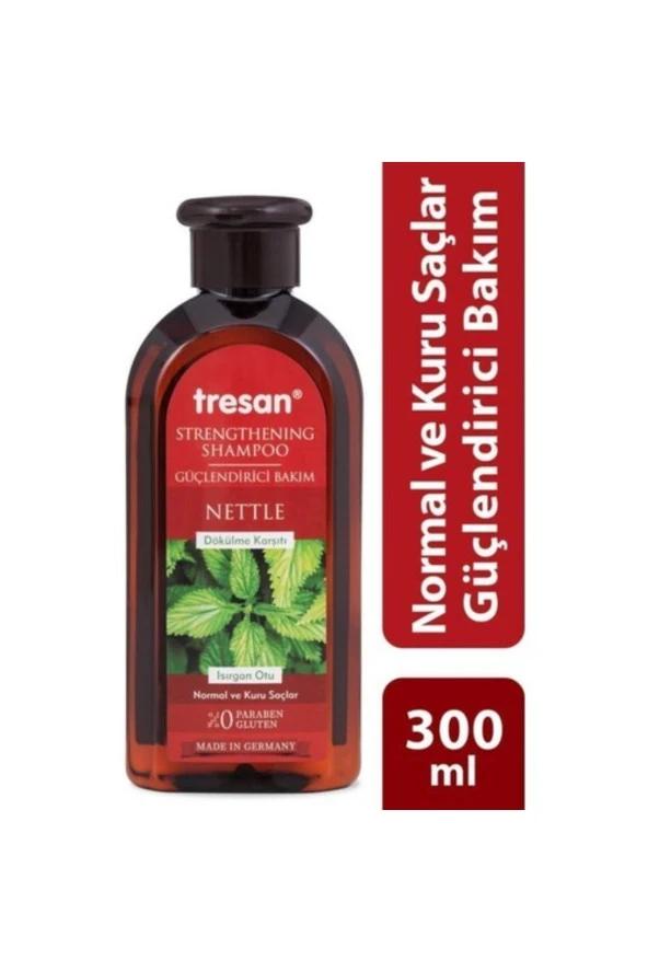 Tresan Güçlendirici Dökülme Karşıtı Isırgan Normal ve Kuru Saçlar İçin Şampuan 300 Ml ürün görseli 1