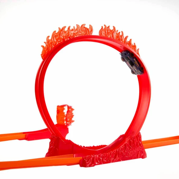 Hot Wheels® Track Builder Alev Temalı Akrobasi Seti HMC04 - Resim 9