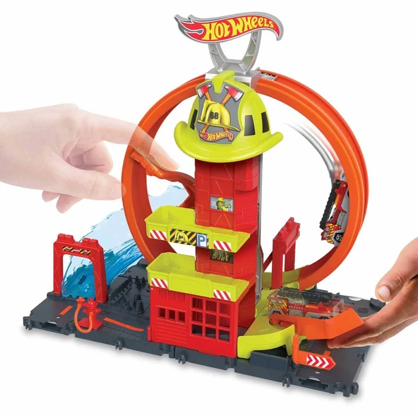 Hot Wheels® Çember Pistli İftaiye İstasyonu HKX41 - Resim 8