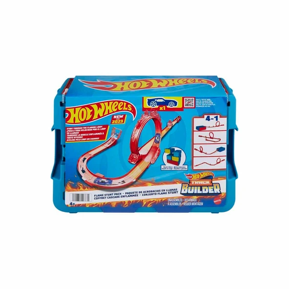 Hot Wheels® Track Builder Alev Temalı Akrobasi Seti HMC04 ürün görseli 1