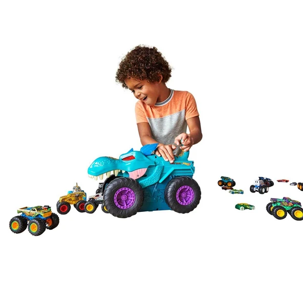 Hot Wheels® Monster Trucks Araba Yiyen Mega Wrex GYL13 - Resim 3