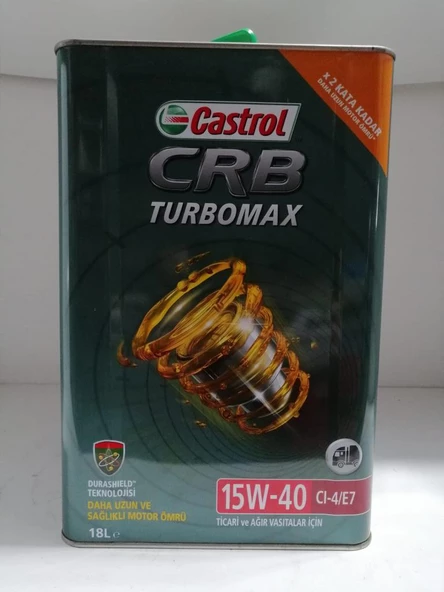 CASTROL TURBOMAX 15W-40 18 Litre - Resim 2