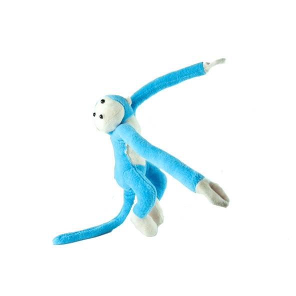 Pelüş Maymun  Sevimli Sarılan Maymun Mavi 50 Cm ürün görseli 1