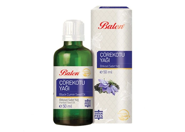 2 Adet Balen Çörek Otu Yağı 2 x 50 ML(Yerli - Soğuk Pres) ürün görseli 1