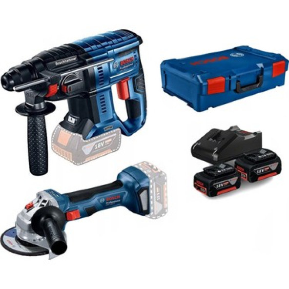 BOSCH GBH180Lİ Kırıcı Delici + GWS180Lİ Şarjlı Taşlama ürün görseli 1