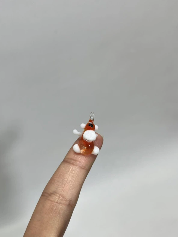 El Yapımı Mini Murano Cam Maymun Biblo A172-07 - Resim 4
