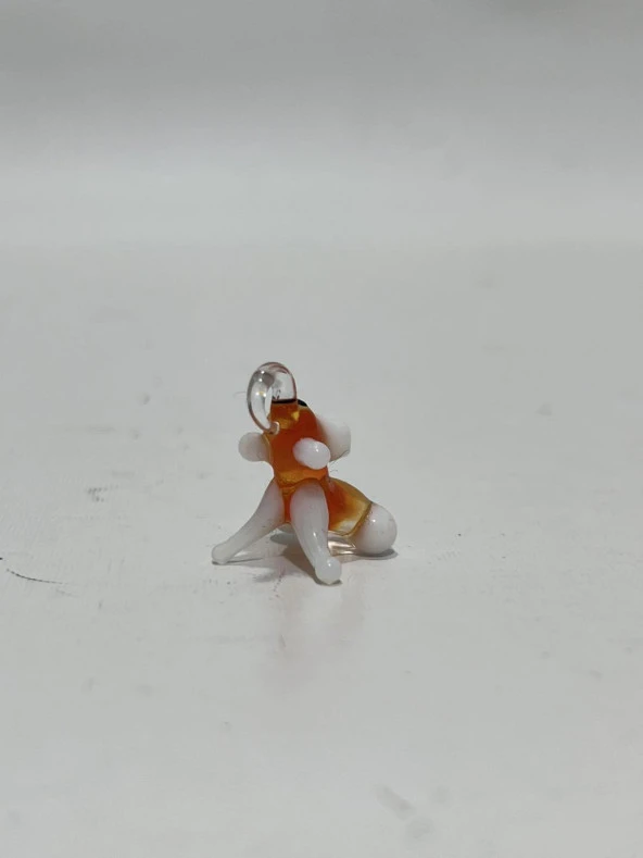 El Yapımı Mini Murano Cam Maymun Biblo A172-07 - Resim 3