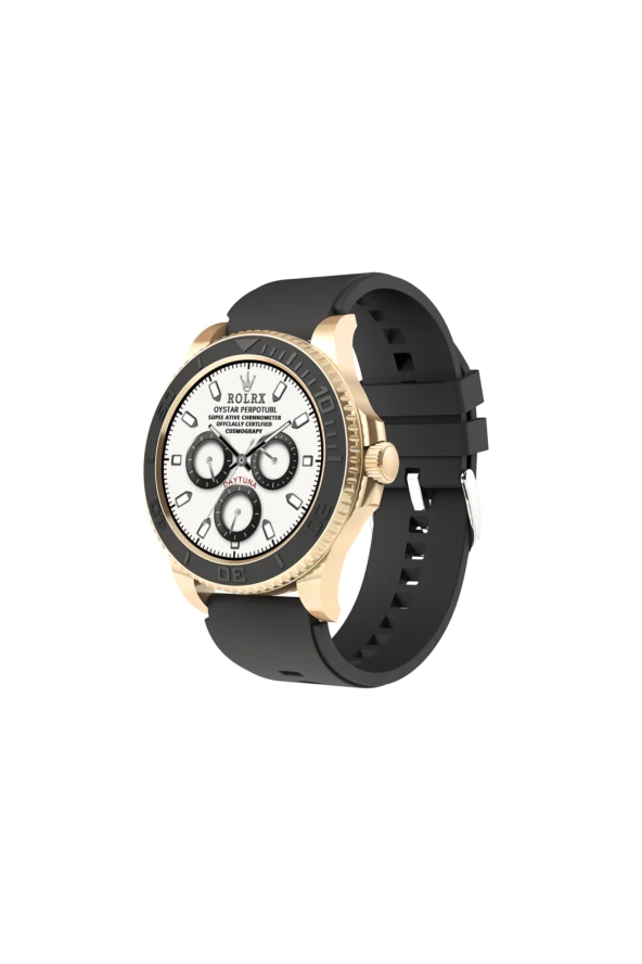 Samsung Galaxy S21 Uyumlu Akıllı Saat Konuşma Özellikli Classic Model ürün görseli 1