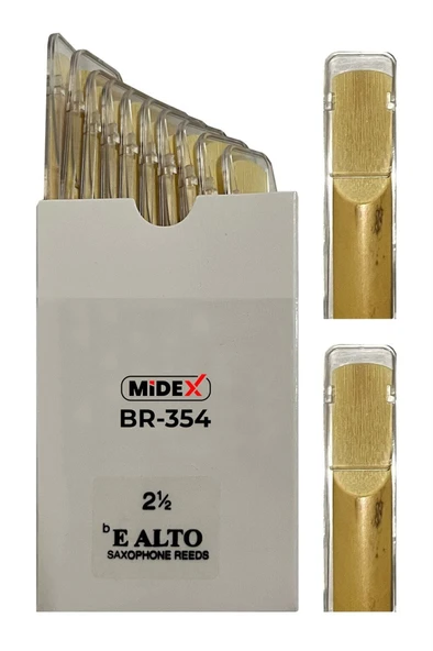 Midex BR-354A Alto Saksafon Kamışı 10'LU Paket ( NO:2.5 ) ürün görseli 1