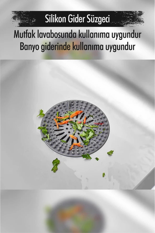 Silikon Lavabo Gideri Süzgeci ürün görseli 1