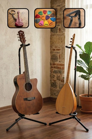 Lastvoice Gtr-01X 2Lİ SET Enstrüman Bağlama Gitar Standı Sehpası ürün görseli 1
