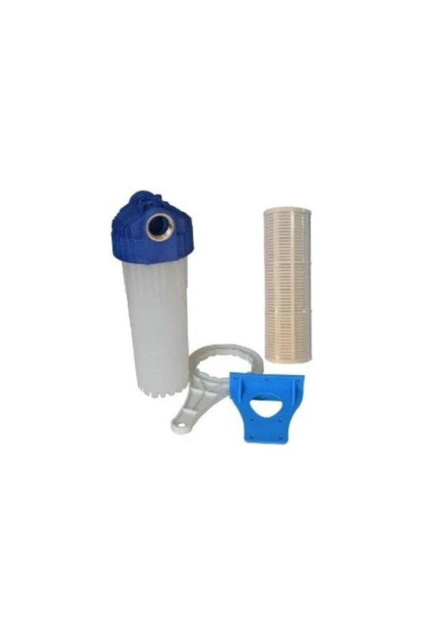 Daire Girişi Su Arıtma Filtre Kabı 10 Inch , 3/4 Inch In Out Bağlantılı ürün görseli 1