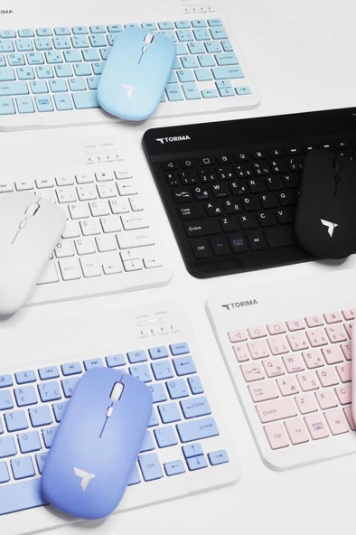 TORİMA Pembe TMK-04 Kablosuz Klavye Ve Mouse Seti - Resim 4