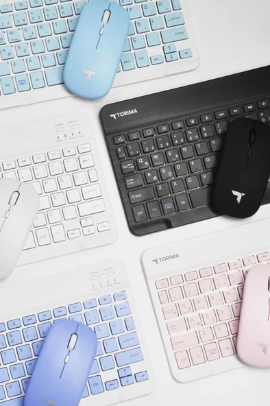 TORİMA Pembe TMK-04 Kablosuz Klavye Ve Mouse Seti - Resim 3