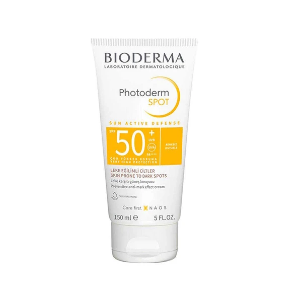 Bioderma Photoderm SPOT SPF50+ Cream Renksiz Güneş Kremi 150 ml ürün görseli 1