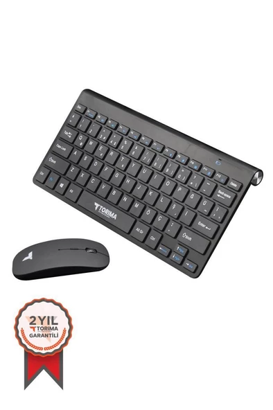 TORİMA TMK-05 Siyah Akıllı Kablosuz Klavye Fare Seti ürün görseli 1
