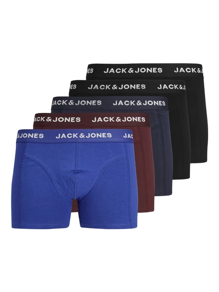 JACK JONES Erkek Pamuklu 5 li Kutulu Boxer Set 12242494 ürün görseli 1
