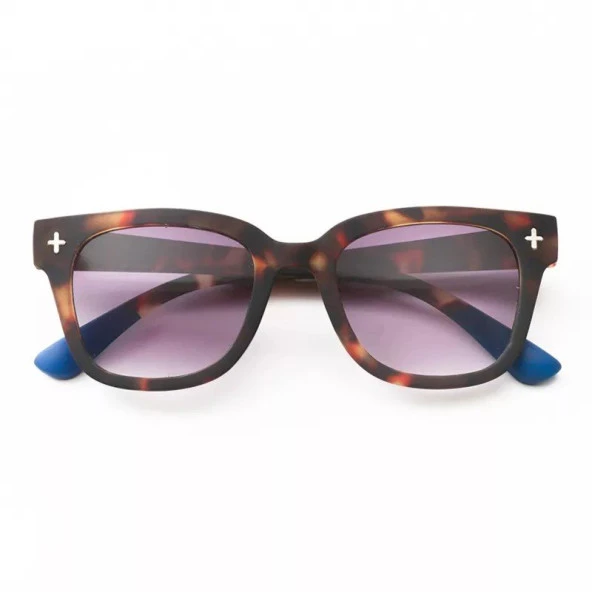 Okkia Giovanni Klasik Havana Mavisi Siyah Lens Unisex  Güneş Gözlüğü Siyah & Gri ürün görseli 1