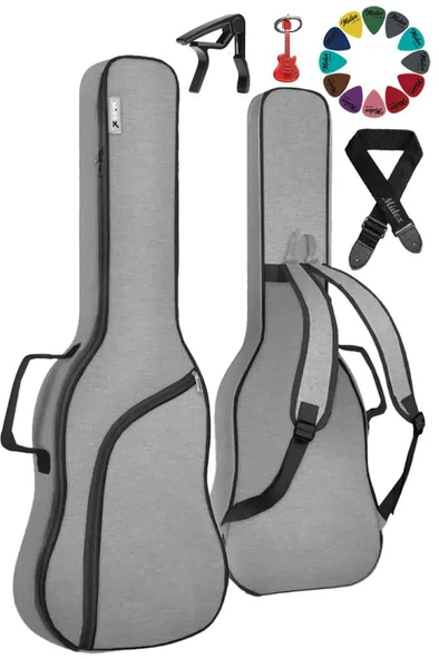 Midex CS-39PAK Klasik Gitar Çantası Gigbag Soft Case Kılıf Su Geçirmez (Askı Capo Pena) ürün görseli 1