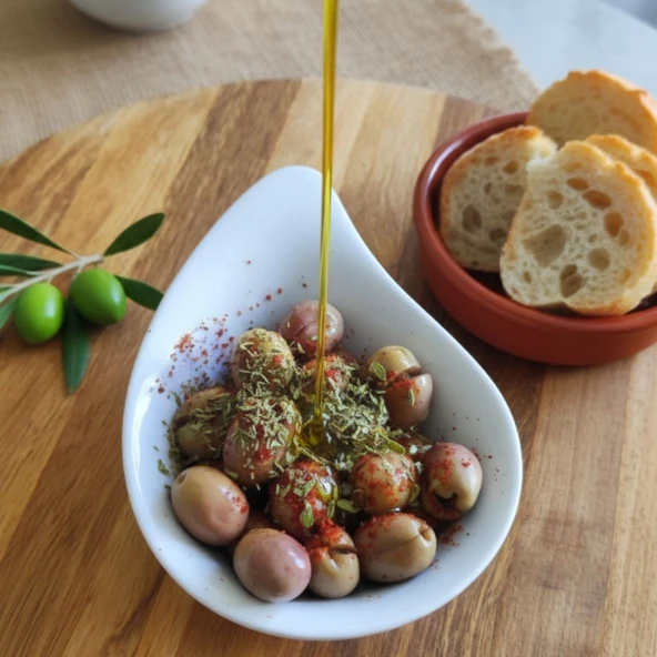 Kırma Yeşil Zeytin 5 Lt - Resim 2