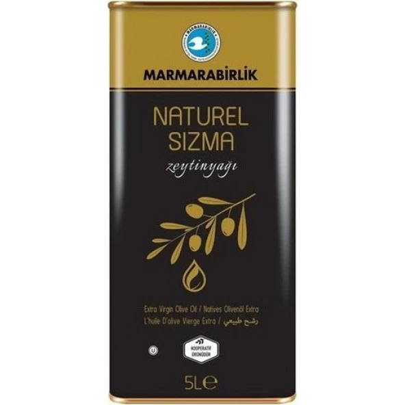 Marmarabirlik Naturel Sızma 5 lt Teneke Zeytinyağı ürün görseli 1