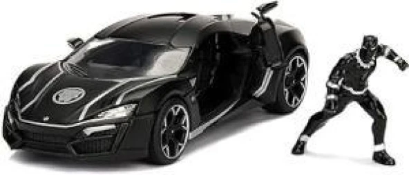 Jada Black Panther and Lykan Hypersport 1/24 Model Araba ürün görseli 1