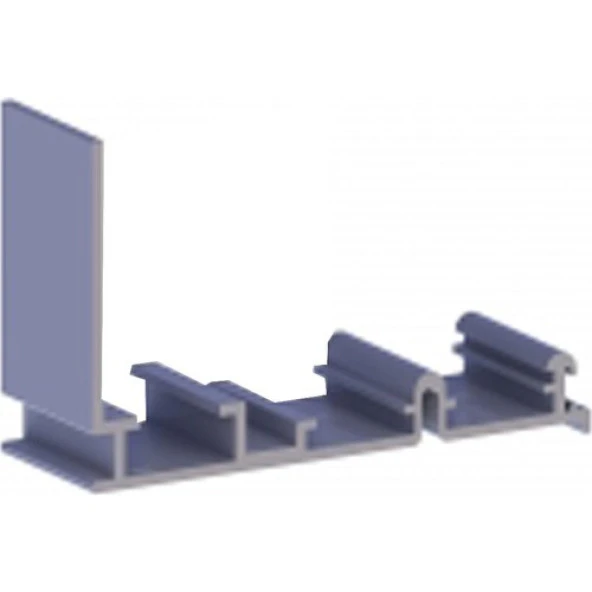 Mepa AL-SFT 200-5 Alüminyum Üst Ray 3 Metre ürün görseli 1