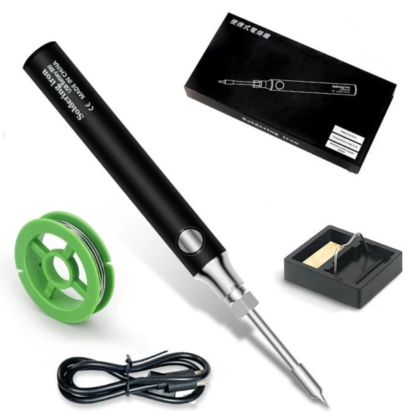 Valkyrie Şarjlı Kablosuz Lehim Makinası - 5 Saniyede Isınma - 30 Dakika Kullanım - USB Type-C Şarj - 3 Farklı Isı Modu - 450 Derece ürün görseli 1