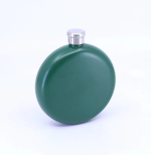Paslanmaz Çelik Cep Matarası - Yeşil (5oz 148 ml) - Resim 3