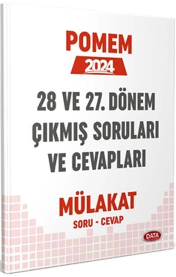 Pomem 28. ve 27. Dönem Mülakat Çıkmış Sorular ve Cevapları Data Yayınları ürün görseli 1