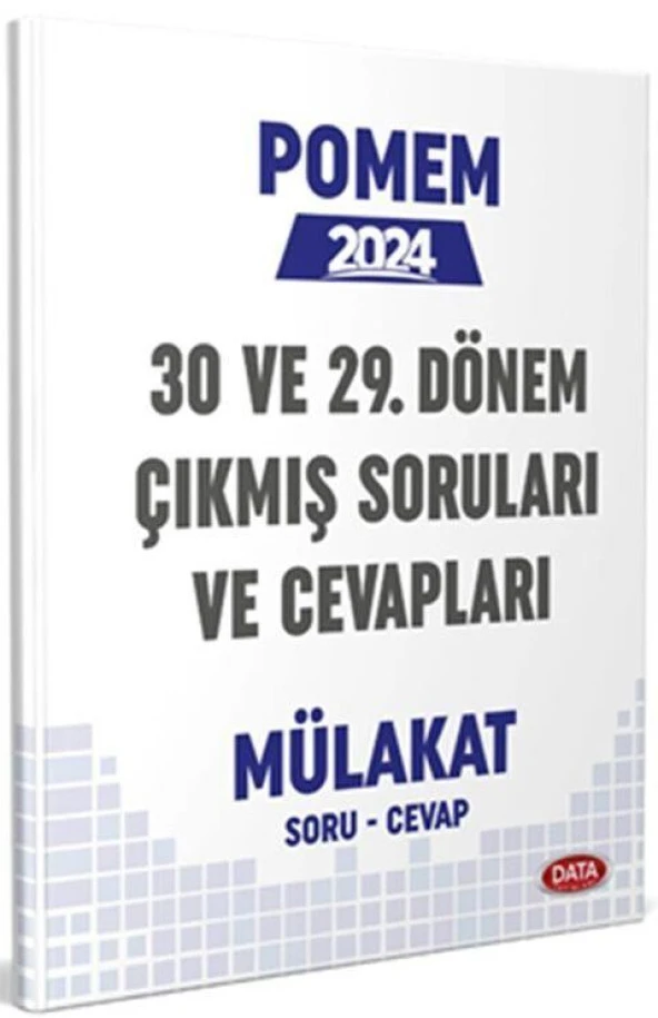 2024 Pomem 30. ve 29. Dönem Mülakat Çıkmış Soruları ve Cevapları Data Yayınları ürün görseli 1