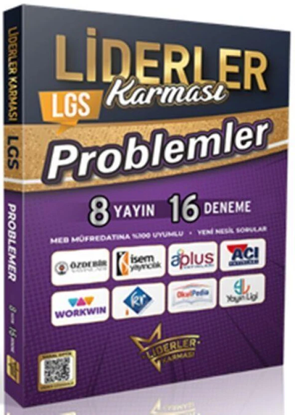 8. Sınıf LGS Problemler Denemeleri 8 Yayın 16 Deneme Liderler Karması ürün görseli 1