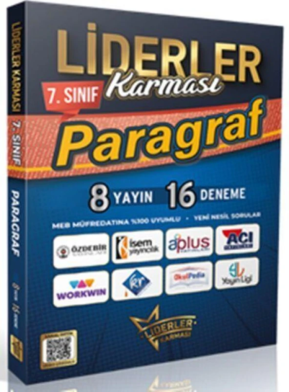7. Sınıf Paragraf Denemeleri 8 Yayın 16 Deneme Liderler Karması ürün görseli 1