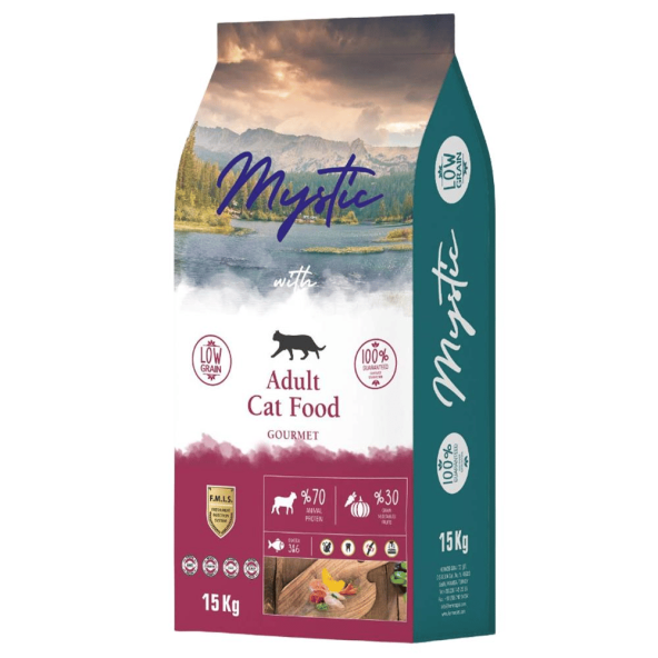 Mystic Düşük Tahıllı Gurme 15kg Yetişkin Kedi Maması Gourmet Az Tahıllı Kuru Kedi Maması ürün görseli 1