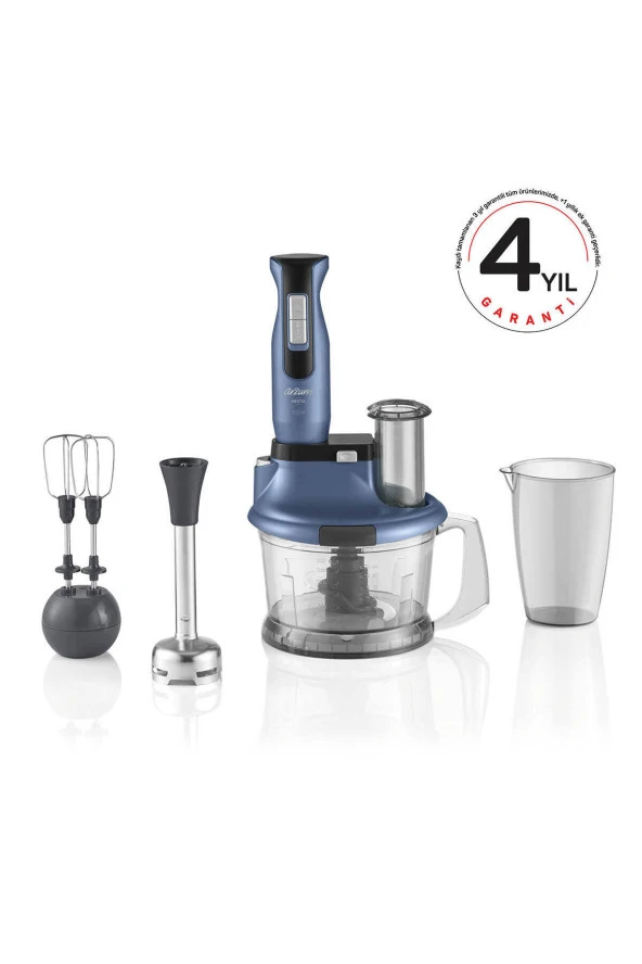 Arzum 1500W GÜÇ 4' lü Bıçak Buz kırma & Doğrayıcı 4 YIL Garantili Blender Set & Mutfak robotu ürün görseli 1