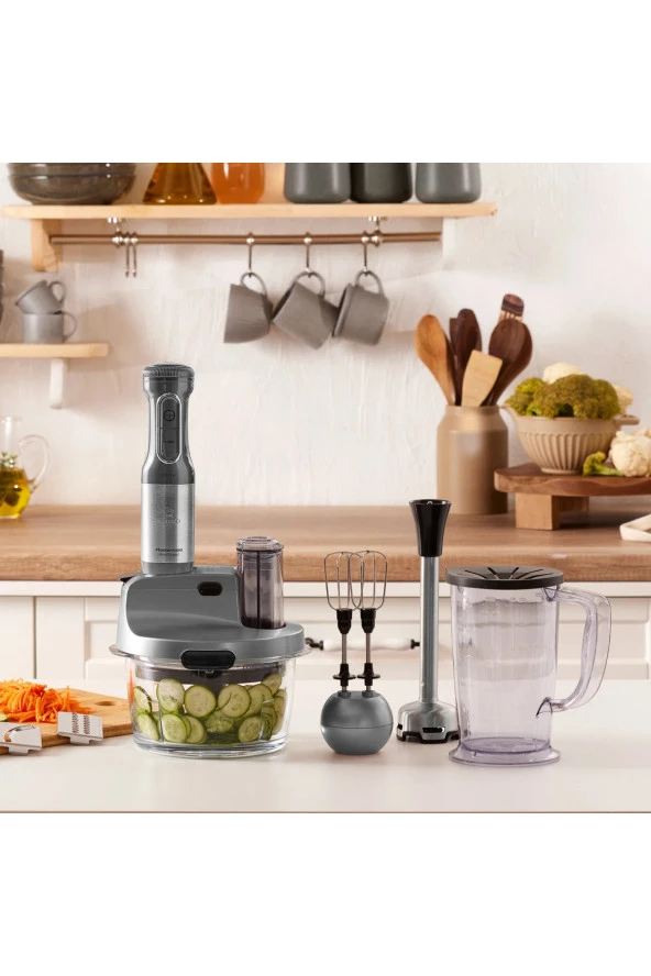 Karaca 2500W Yüksek Güç 4 Kanatlı Bıçaklar Buz Kırma Premium Tasarım Cam Mutfak Robotu & Blender ürün görseli 1