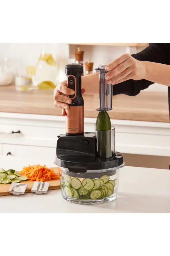 Karaca Mastermaid Buz Kırma Pro 6 bıçaklı Paslanmaz Çelik Blender CAM 2500W Güçlü Mutfak Robotu ürün görseli 1