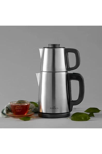 Karaca Tea Break Çay Makinesi Inox Siyah ürün görseli 1