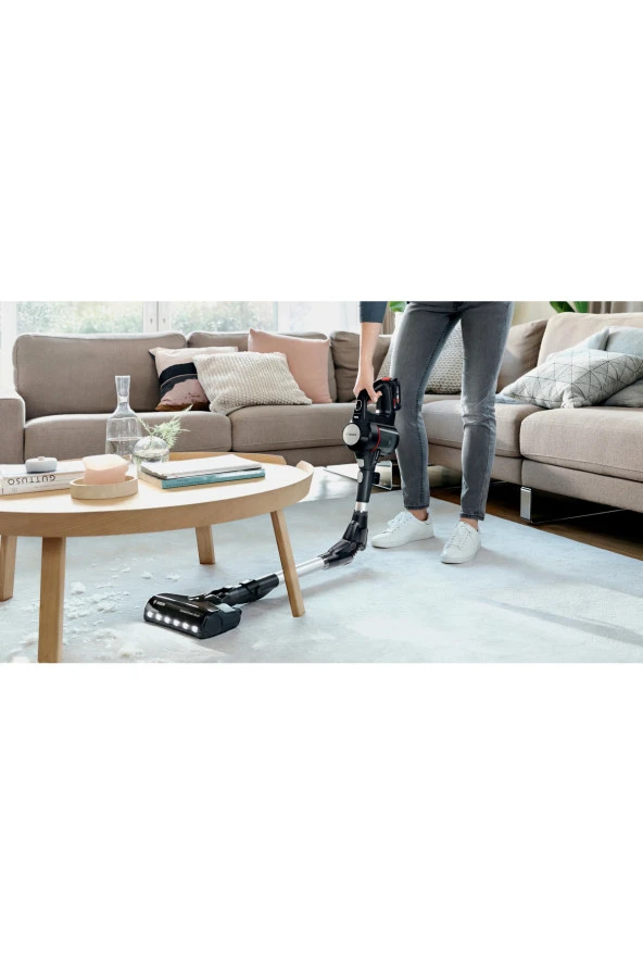 Bosch LED ışıklı AllFloor DynamicPower başlık BBS712A 2 Bataryalı Şarjlı Dik Süpürge ürün görseli 1