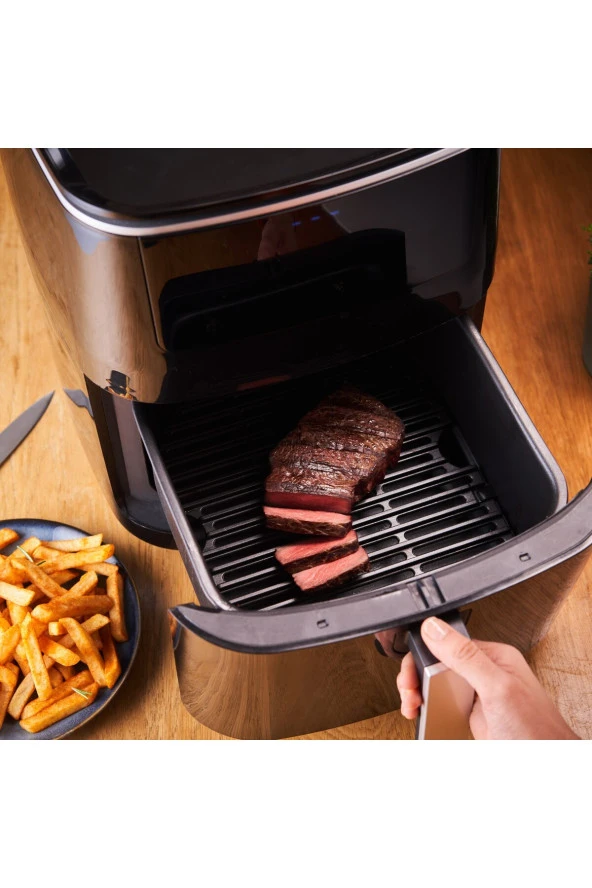 TEFAL Easy Fry+ Yağsız Fritöz Airfryer 6,5 Litre Hava ile Kızartma & Izgara & Buharlı Pişirme ürün görseli 1