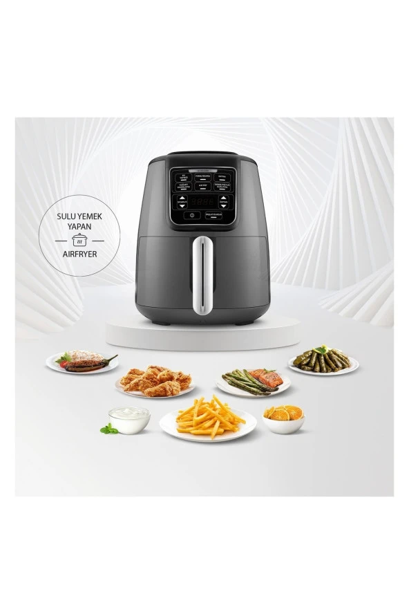 Karaca Xl 2 In 1 Konuşan Airfryer Black Chrome ürün görseli 1