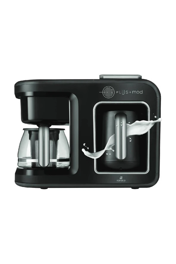 Karaca Hatır Plus Mod 5 In 1 Konuşan Kahve Ve Çay Makinesi Black Chrome ürün görseli 1